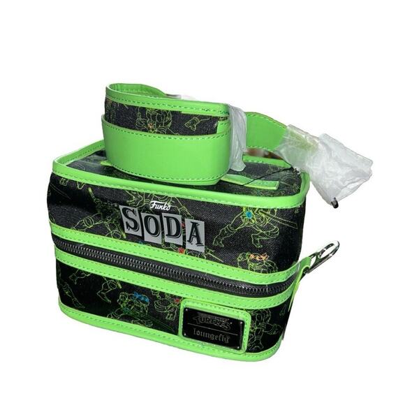 Teenage Mutant Ninja Turtles Blacklight Cooler BAG ONLY LoungeFly Funko Soda - Picture 1 of 2